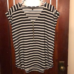 Express silky v-neck blouse